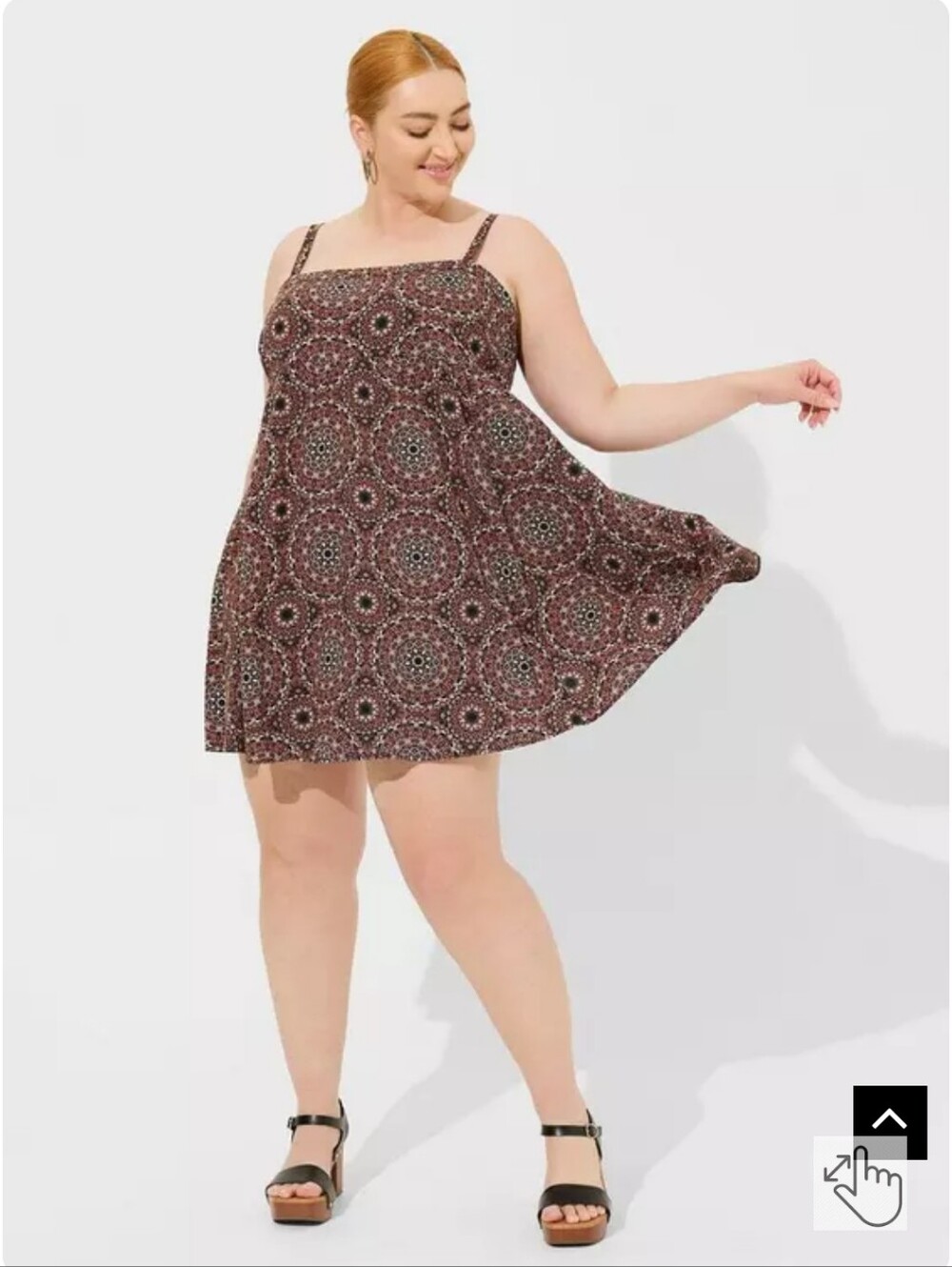 EUC Torrid Mini Challis Sleeveless Sundress